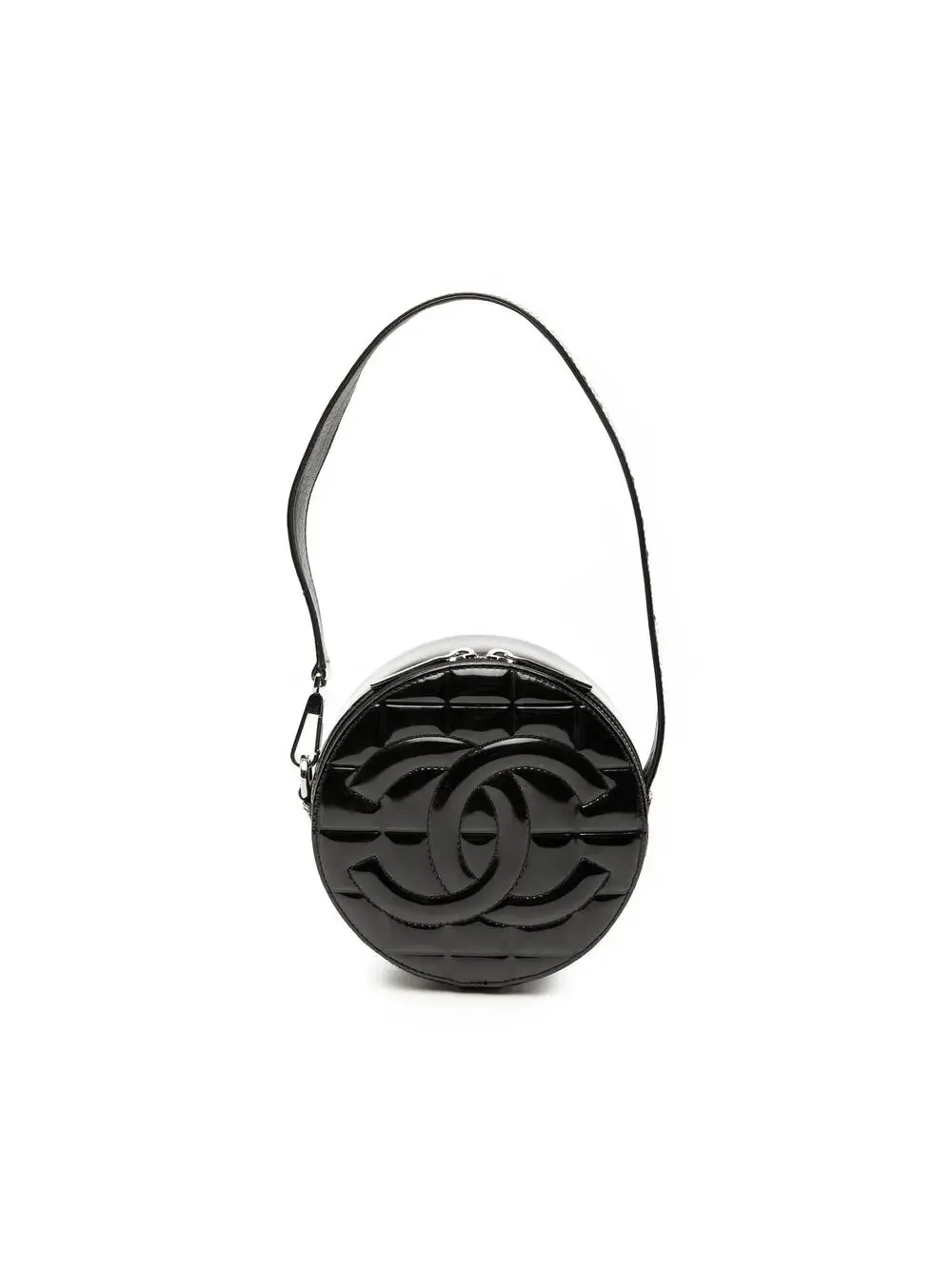 Chanel Cc Choco Bar Patent Round #300459C15B
